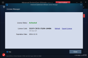 advanced systemcare ultimate serial key