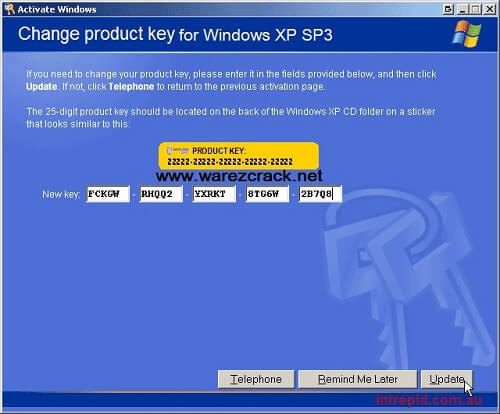 windows xp sp3 tanpa serial number